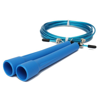 Speed Wire Skipping Adjustable Jump Rope Fitness Exercise Cardio Crossfit Sport Blue - Intl