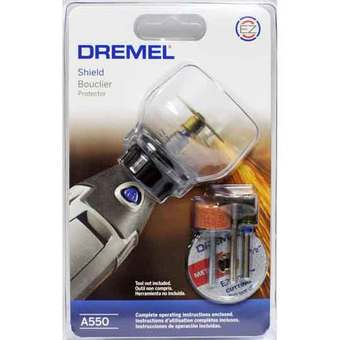 DREMEL Shield Attachment Kit อุปกรณ์ป้องกันเครื่องเจียร์ รุ่น A550 (Grey)