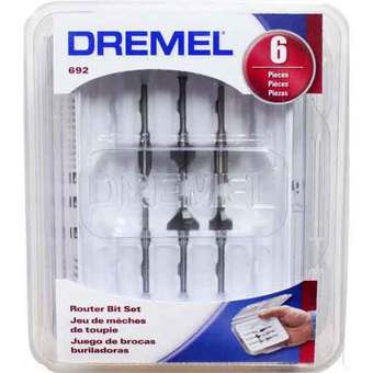 DREMEL Router Bit Set ชุดดอกเซาะร่อง 6ดอก/ชุด รุ่น 692 (Grey)