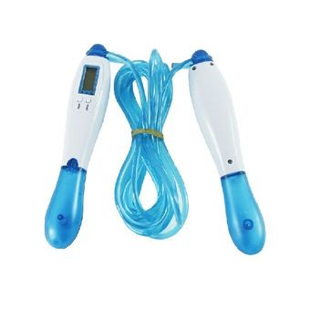 BEGINS ที่กระโดดเชือก แบบนับจำนวนครั้ง และแคลอรี่ Jump Rope with Calorie and Time Counter Handle - Blue