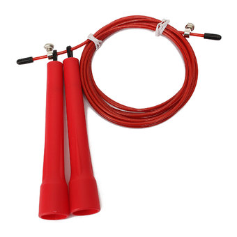 Speed Wire Skipping Adjustable Jump Rope Fitness Exercise Cardio Crossfit Sport red - Intl