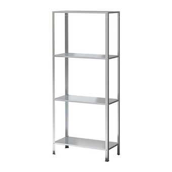 PR Furniture ชั้นวางของเหล็ก 4 ชั้น (Silver)