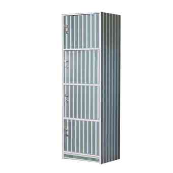 SPK Shop ชั้นไม้เอนกประสงค์ 4 ช่อง มีขา รุ่น ZC-1604 D4 - สีเขียว