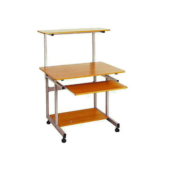 Gindexโต๊ะคอม โครงเหล็ก รุ่นSR-815 (สีบีช)