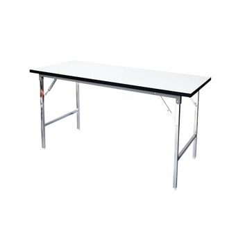 PT โต๊ะพับอเนกประสงค์ขาชุบโครเมี่ยม ขนาด 150.00x75.00 ซม. รุ่น PT15075 (สีขาว)
