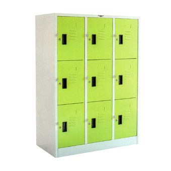 DAXTON ตู้ล็อคเกอร์ 9 ช่อง มินิ รุ่น RW - 9 Mini - Green