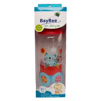 Tesco BAYBEE เบบี้ ขวดนม PP 8OZ. – สีฟ้า