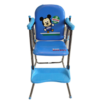 DISNEY ดีสนีย์ เก้าอี้ทานข้าวมิกกี้ BM-602-NB (สีน้ำเงิน)