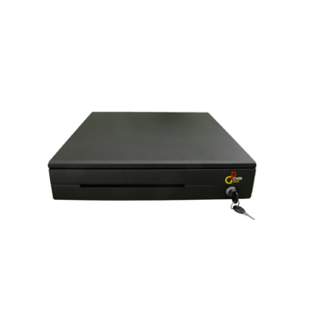 PowerGold ลิ้นชักเก็บเงินสำหรับเครื่องบันทึกเงินสด 24 โวลท์ รุ่นPG-200 (สีดำ)