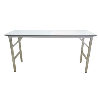 Inter Steel โต๊ะพับ อเนกประสงค์ รุ่น TF1860 ขนาด 45 x 150 x 75 cm. - ท้อปสีขาว