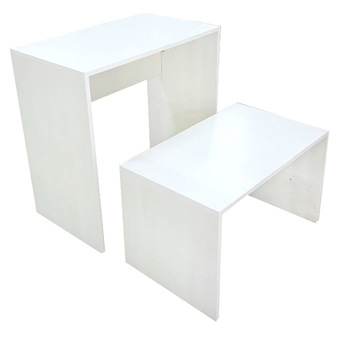 NK Furniline Twin Table ชุดโต๊ะคู่ รุ่น Ttwin70- (สีขาว)