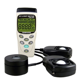 TENMARS เครื่องวัดแสงอาทิตย์ UVA Light Meter รุ่น TM-208 (สีขาว/ดำ/เทา/เขียว)