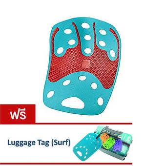 BackJoyแผ่นรองนั่งป้องกันปวดหลังSitSmart Tech Gel (Seaform/Red)แถมฟรีLuggage Tag (Surf)