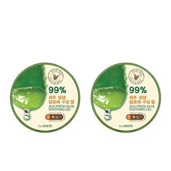 The Saem Jeju Fresh Aloe Soothing Gel 99% (แพ็ค 2 กระปุก)