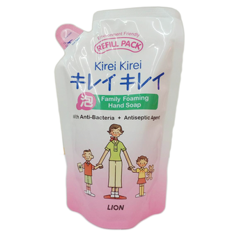 ขายยกลัง! Lion Kirei Kirei Family Foaming Hand Soap 200 ml. (12 ถุง)