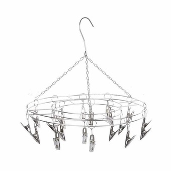 Gateway ที่หนีบผ้าสแตนเลส แบบกลม 20 ตัวหนีบ (Silver)