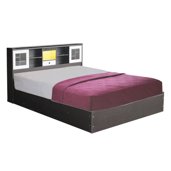 DAXTON เตียงนอน เมลามีน 5 ฟุต พร้อมที่นอนสปริงหนา 8 นิ้ว รุ่น Nextra Mattress 5 (สีโอ๊ค/ขาว)