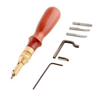 5 in 1 Leather Craft Hand Tool (Red)