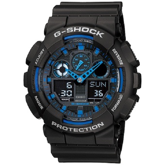 Casio G-Shock นาฬิกาข้อผู้ชาย สายเรซิน รุ่น GA-100-1A2DR - สีดำ