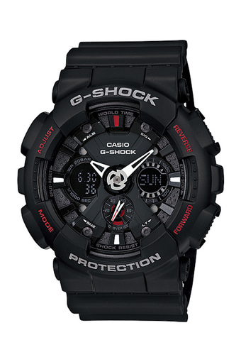 Casio G-Shock Men&#039;s Black Resin Strap Watch GA-120-1A