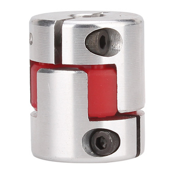 D25L30 CNC Plum Coupling Shaft Coupler Silver