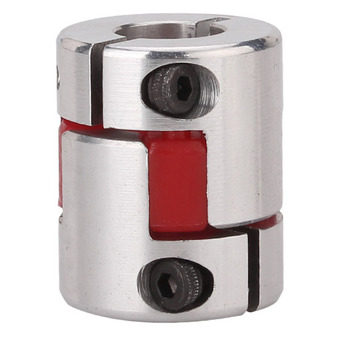 D25L30 CNC Plum Coupling Shaft Coupler for Angular Silver