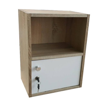 KK Shop ตู้ล็อคเกอร์เอนกประสงค์ รุ่น Locker1/1DK ลายไม้แอส