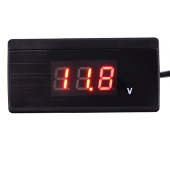 OH 12V/24V Mini Auto Digital LED Voltmeter Car Voltage Gauge Battery Meter