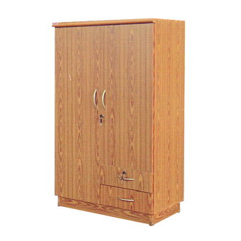 ENZIO ตู้เสื้อผ้าบานเปิด ขนาด 80 ซม. รุ่น WK-002P (Teak)