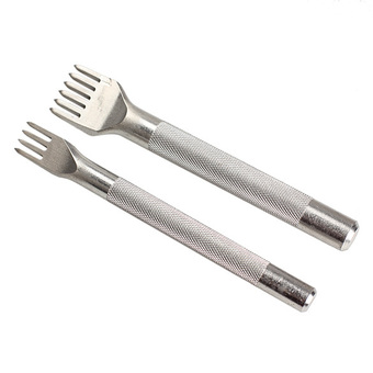 4 In1 DIY Prong Diamond Chisel Leather Craft Tools Hole Punch Tool Set Kit (Intl)