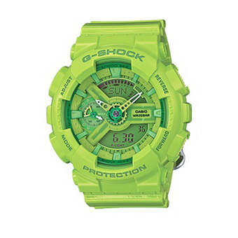 Casio G-Shock Men&#039;s Green Resin Strap Watch GMA-S110CC-3A