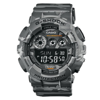 Casio Gents G-Shock Camouflage Limited Edition นาฬิกาข้อมือ สายเรซิ่น รุ่น GD-120CM-8DR - Grey