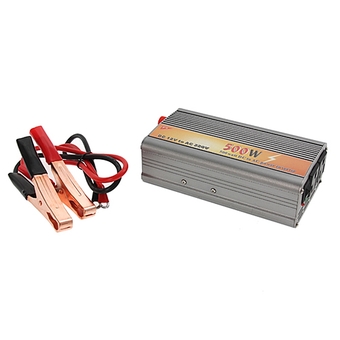 White Label Power Inverter ตัวแปลงไฟรถเป็นไฟบ้าน 500W - Silver