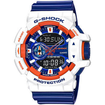 Casio G-shock นาฬิกาข้อมือผู้ชาย รุ่น GA-400CS-7A (blue/white)