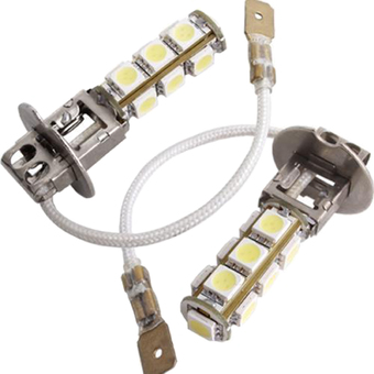 Details about 2 Car Auto H3 5050 SMD 13 LED Fog White เบา หลอดไฟ โคมไฟ (Intl)