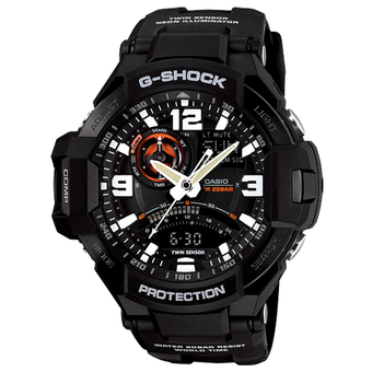 Casio G-Shock นาฬิกาข้อมือผู้ชาย สายเรซิ่น รุ่น GA-1000-1A - สีดำ