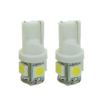 ELENXS 2x T10 T15 5050 5 SMD LED Car Vehicle Side Tail Signal Light Bulb Lamp 12V White - Intl