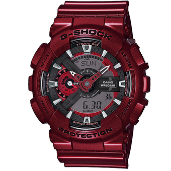 Casio G-Shock นาฬิกาข้อมือ สีแดง สายเรซิน รุ่น GA-110NM-4A