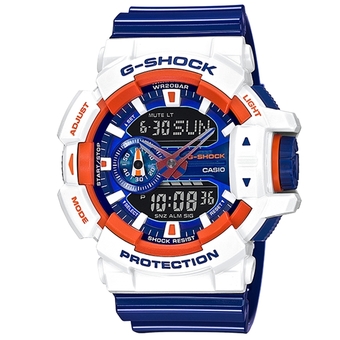 Casio G-Shock นาฬิกาข้อมือ สีขาว สายรเซิ่น รุ่น GA-400CS-7 Limited Edition