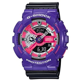 Casio G-shock นาฬิกาข้อมือผู้ชาย รุ่น GA-110NC-6A (black/purple)