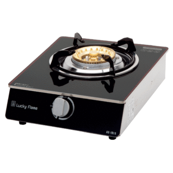 Lucky Flame เตาหน้ากระจกเดี่ยว ฝาเตาทองเหลือง รุ่น AG-101S