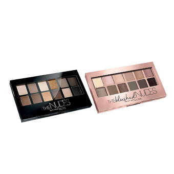 Maybelline อายแชโดว์ พาเลท 12 เฉดสี ใหม่ The Nudes and The Blushed Nudes Palette (The Nudes Palette + The Blushed Nudes Palette)