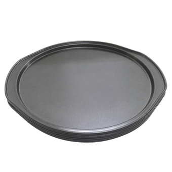 New Morning ถาดพิซซ่า non stick 33 ซม แพ็ค 6ชิ้น (Black)