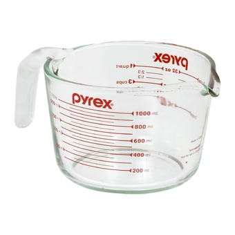 Pyrex Measuring Cup ถ้วยตวงแก้วขนาด 1 l. รุ่น P-00-532-N (สีแดง)