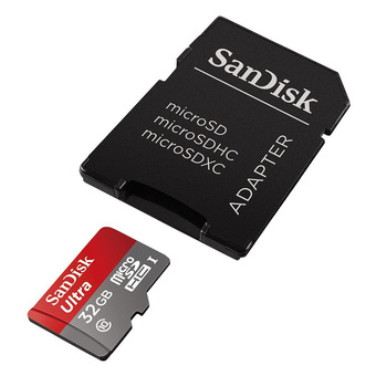 Sandisk MicroSD Ultra Class 10 80MB/S - 32GB with Adapter (SQUNC-032G-GN6)