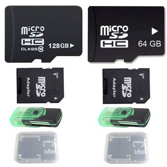 Micro SD 128GB + 64GB Class 10 พร้อมอุปกรณ์เสริม