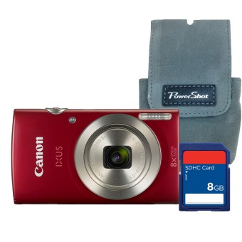 Canon Digital Camera Ixus 175 (Red) + SD Card 8 GB + Bag (ประกันศูนย์)
