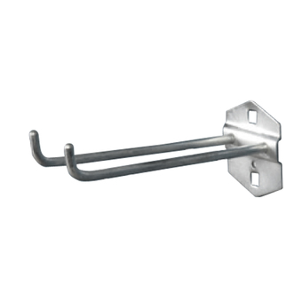 Toolmax ตะขอแขวนเครื่องมือเหล็ก ตะขอเหล็ก ขาคู่ 75 มม.(1/5) สีเงิน รุ่น DH-07