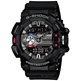 Casio G-shock นาฬิกาข้อมือ เชื่อมต่อบลูทูธ รุ่น GBA-400-1ADR (สีดำ)