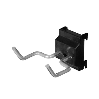Toolmax ตะขอแขวนเครื่องมือเหล็ก ตะขอเหล็ก ขาคู่ 60 มม. (1/5) รุ่น DH-06P สีเงิน